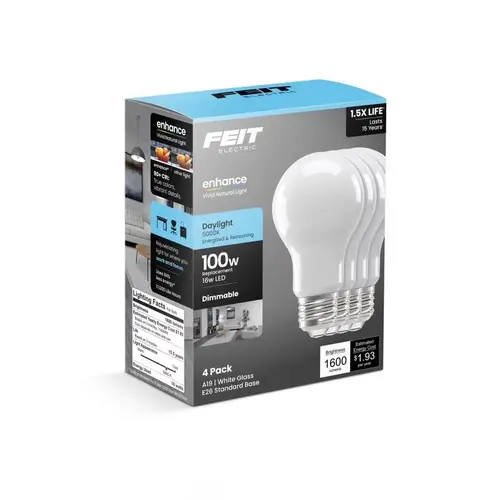 LED Bulb A19 E26 (Medium) Daylight 100 Watt Equivalence Daylight LED Bulb A19 E26 (Medium) Daylight 100 Watt Equivalence Daylight
