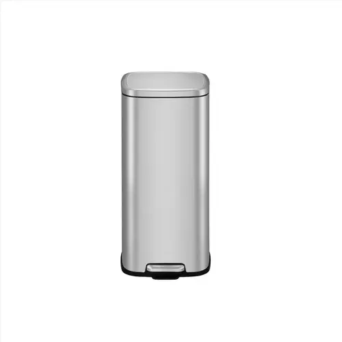 Trash Can Stella 7.9 gal Silver Stainless Steel Step Pedal Silver Trash Can Stella 7.9 gal Silver Stainless Steel Step Pedal Silver