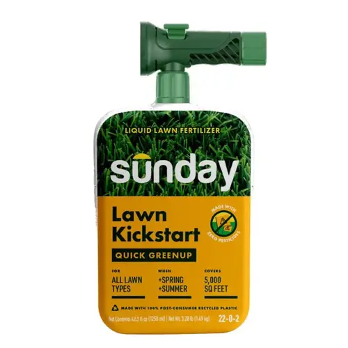 Lawn Fertilizer Lawn Kickstart All-Purpose For All Grasses 5000 sq ft - pack of 4