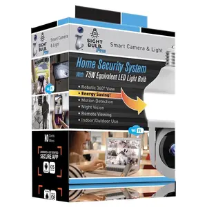 ICO 5331424-C Security Camera Sght Bulb Plug-n ndoor and Outdoor Smart-Enabled White