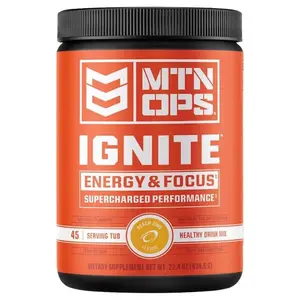 MTN OPS 1104310145 Energy Drink Mix Ignite Peach Zing 22.4 oz