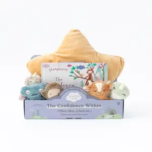 Slumberkins BBB-PLW-STAR Pillow & Book Set The Confidence Within Assorted 7 pc Assorted