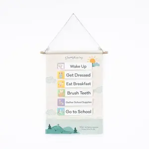 Slumberkins SET-WALLHANG Routines Visual Schedule Multicolored 18 pc Multicolored