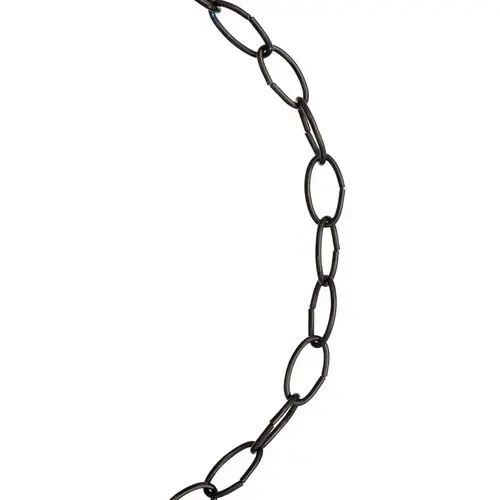 Decorative Chain #10 Zinc Plated Black Steel .175" D 600" Zinc Plated Decorative Chain #10 Zinc Plated Black Steel .175" D 600" Zinc Plated