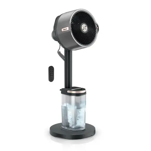 Tabletop Misting Fan FlexBreeze 36.77" H 5 speed Oscillating Remote Control Charcoal Tabletop Misting Fan FlexBreeze 36.77" H 5 speed Oscillating Remote Control Charcoal