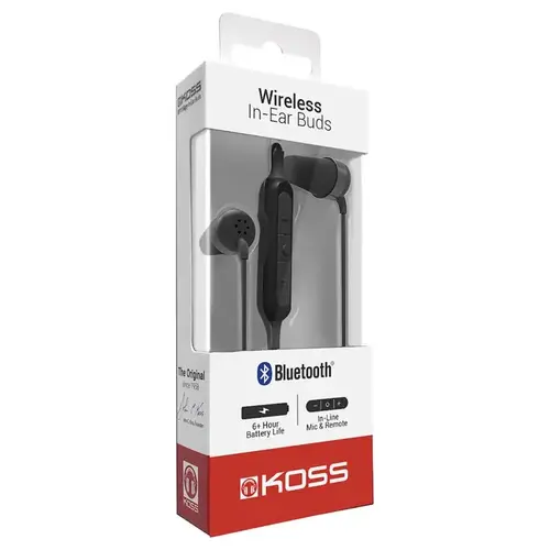Earbud w/Microphone Wireless Bluetooth In-Ear Black