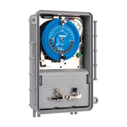 24 Hour Mechanical Timer Indoor and Outdoor 240 V Gray Gray 24 Hour Mechanical Timer Indoor and Outdoor 240 V Gray Gray
