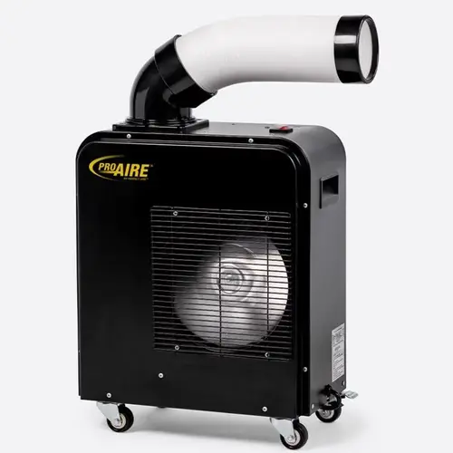 Portable Spot Cooler Perfect Aire 150 sq ft 1 speed 7000 BTU Black/White