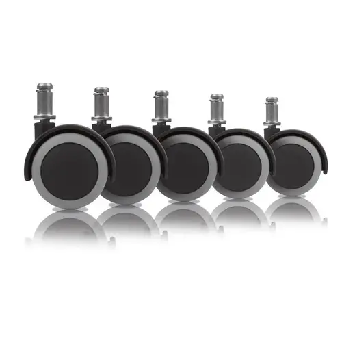 Caster 2" D Swivel Rubber 330 lb Black/Gray - pack of 4
