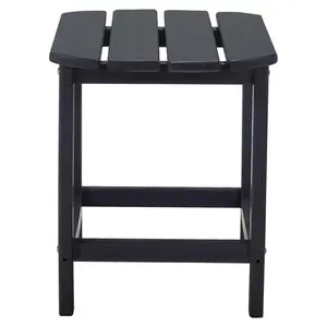 Signature Design by Ashley P008-703 End Table Sundown Treasure Black Square HDPE Contemporary Black