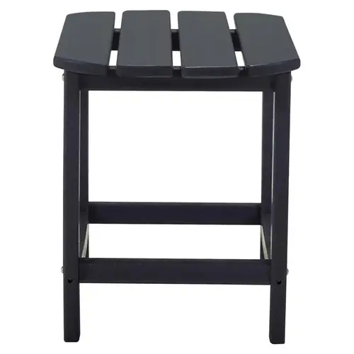 End Table Sundown Treasure Black Square HDPE Contemporary Black