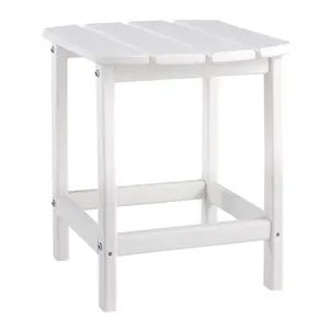 Signature Design by Ashley P011-703 End Table Sundown Treasure White Rectangular Plastic Contemporary White