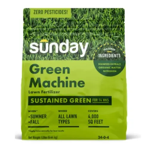 Lawn Fertilizer Green Machine All-Purpose For All Grasses 4000 sq ft - pack of 2
