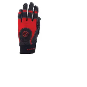 Zero Friction WG15009 Work Gloves Men's Black/Red One Size Fits Most Black/Red