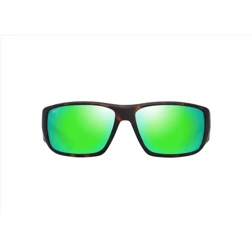 Sunglasses Keha AF Men's Matte Dark Havana Frame Maui Green Lens Polarized