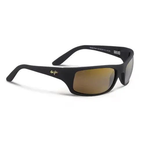 Sunglasses Peahi Unisex Matte Black Frame HCL Bronze Lens Polarized Sunglasses Peahi Unisex Matte Black Frame HCL Bronze Lens Polarized