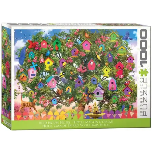 Puzzle Bird House Hotel Multicolored 1000 pc Multicolored