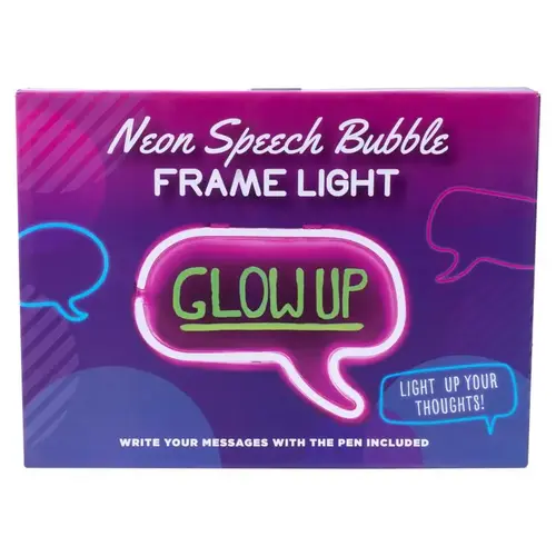 Message Frame Light Up Neon Effect Pink/White