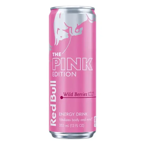 Caffeine Beverage Pink Edition Wild Berries 12 oz