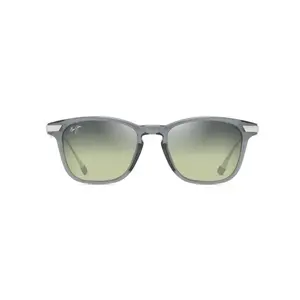 Maui Jim 603429076221 Sunglasses ManaOlana Unisex Shiny Trans Grey w/Silver Frame Maui HT Lens Polarized