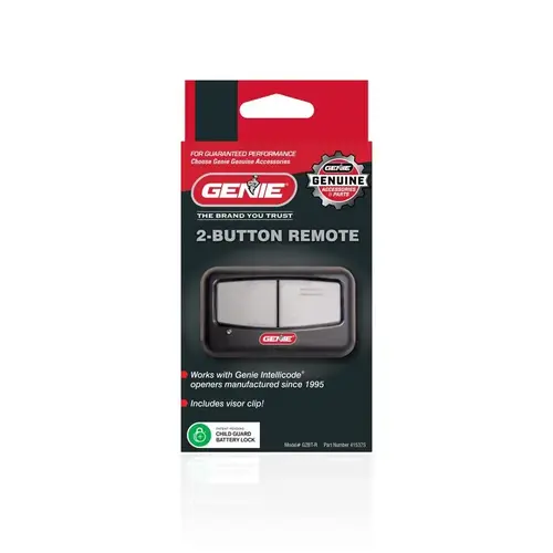 Garage Door Opener Remote 2 Door For Compatible with all garage door openers made since Black