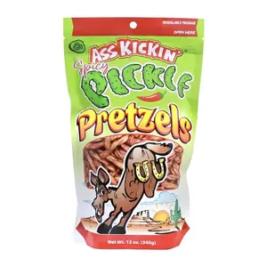 Ass Kickin' AK911 Pretzels Spicy Pickle 12 oz Bagged