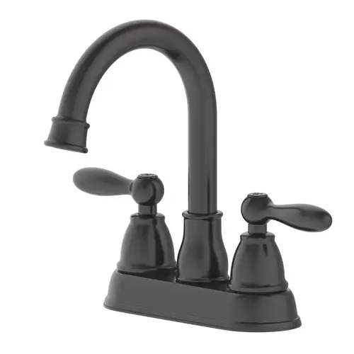 Centerset Bathroom Sink Faucet Jennifer Matte Black Traditional 4" Matte Black Centerset Bathroom Sink Faucet Jennifer Matte Black Traditional 4" Matte Black