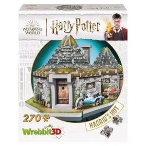 Wrebbit3D W3D-0512 3D Jigsaw Puzzle Harry Potter Hagrid's Hut Multicolored 270 pc Multicolored