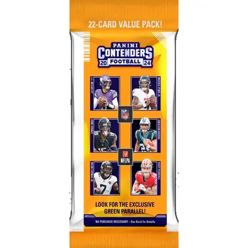 Trading Cards NFL 2024 Contenders Foot Ball Fat Pack Multicolored