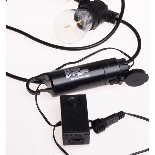 Light Set LED Rechargeable Patio Light Warm White 18 ft. 10 lights