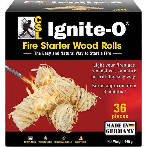 Fire Starter CSL Wood 8 min 36 pc - pack of 12