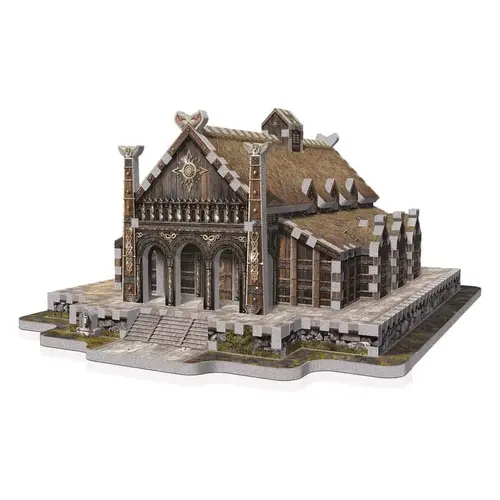 3D Jigsaw Puzzle The Lord of the Rings Golden Hall-Edoras Multicolored 445 pc Multicolored