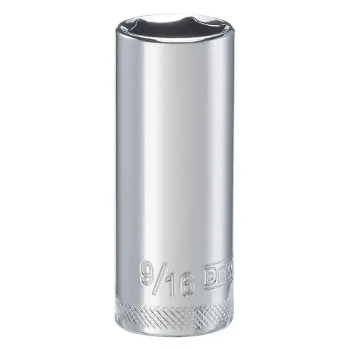 Deep Socket DirectTorque 9/16" X 1/4" drive SAE 6 Point Polished Chrome Deep Socket DirectTorque 9/16" X 1/4" drive SAE 6 Point Polished Chrome