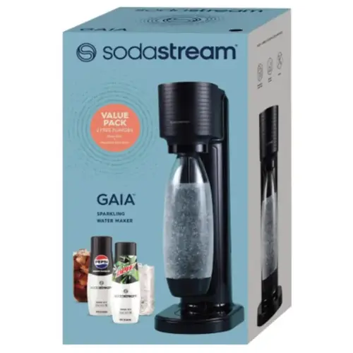 Sparkling Water Maker Kit Black 1 L Black Sparkling Water Maker Kit Black 1 L Black