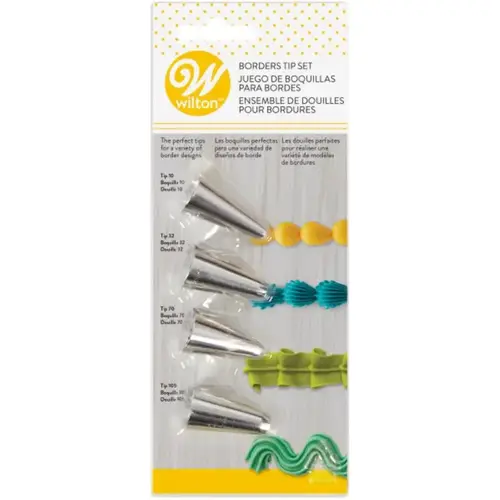 Cake Decorating Tips Stainless Steel 4 pc