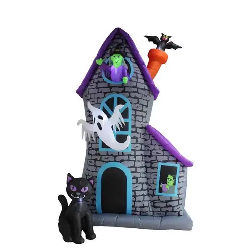 Inflatable 12 ft. LED Prelit Haunted House Inflatable 12 ft. LED Prelit Haunted House