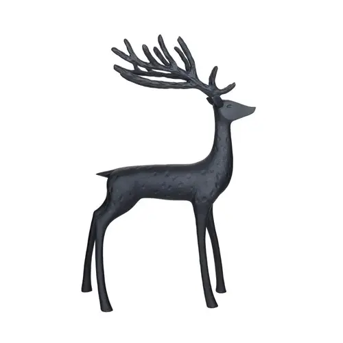 Table Decor Black Reindeer 18" Black - pack of 2