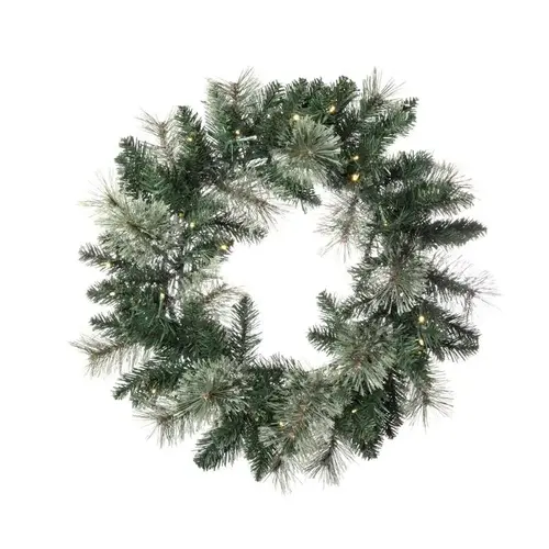 Wreath LED Prelit Multicolored/Warm White Mixed Pine Wreath LED Prelit Multicolored/Warm White Mixed Pine
