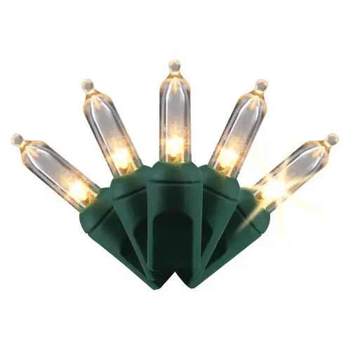 Christmas Lights Platinum LED T5 Warm White 50 ct String