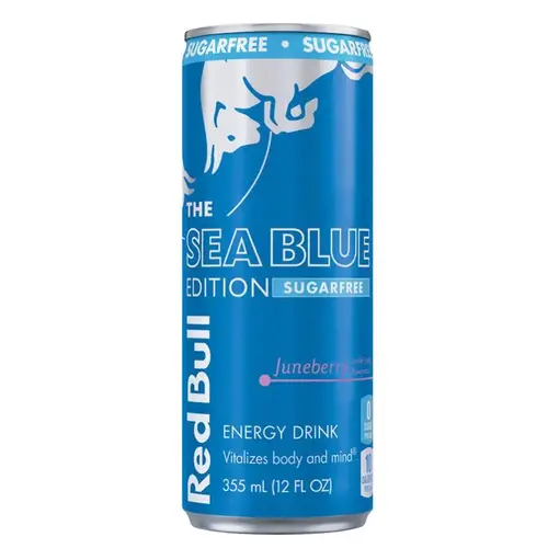 Energy Drink Sea Blue Edition Sugar Free Juneberry 12 oz - pack of 24