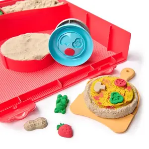 Kinetic Sand 6072551 Squish Pizza Set Magically Rising Pizzas Buy Now