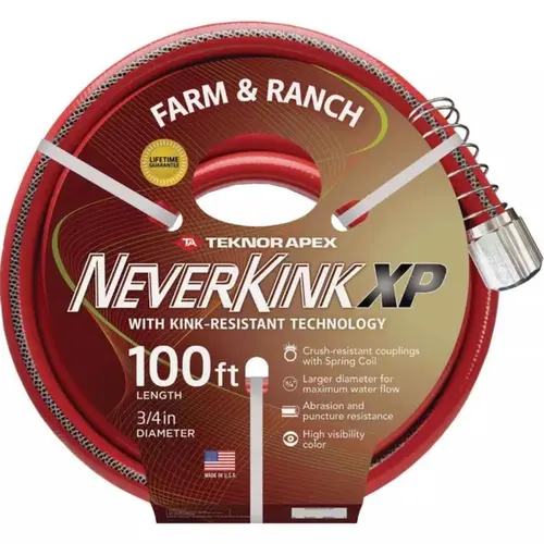 Garden Hose NeverKink Pro 3/4" D X 100 ft. L Heavy Duty Contractor Grade Black