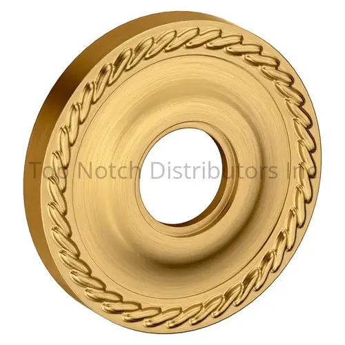 2-5/8" Passage Rope Rose Lifetime Satin Brass Finish Pair 2-5/8" Passage Rope Rose Lifetime Satin Brass Finish Pair