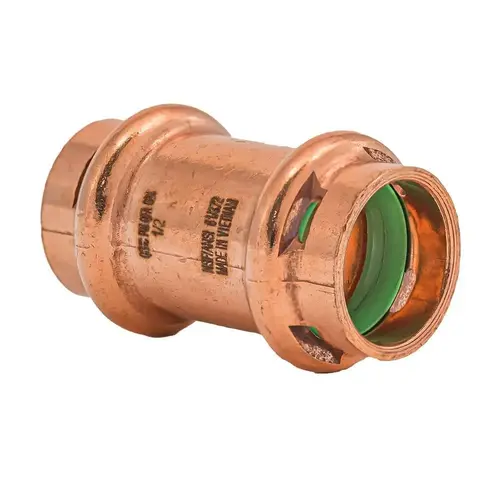 Quickfitting Surepress 1/2 X 1/2" Copper Coupling No Stop Press Package Of 10 Quickfitting Surepress 1/2 X 1/2" Copper Coupling No Stop Press Package Of 10