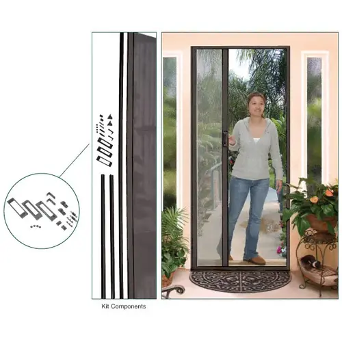 Bronze 84" Euro Retractable Screen Door Kit Bronze 84" Euro Retractable Screen Door Kit