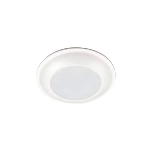 Halo 6" LED Surface Mount Disk Light, 5 Cct, Dimmable, Matte White, Package Of 6