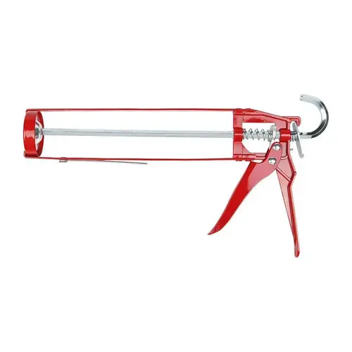 Irion Skeleton Caulk Gun, 7-1 Thrust Ratio, Red, 10 Oz., Package Of 10 Irion Skeleton Caulk Gun, 7-1 Thrust Ratio, Red, 10 Oz., Package Of 10