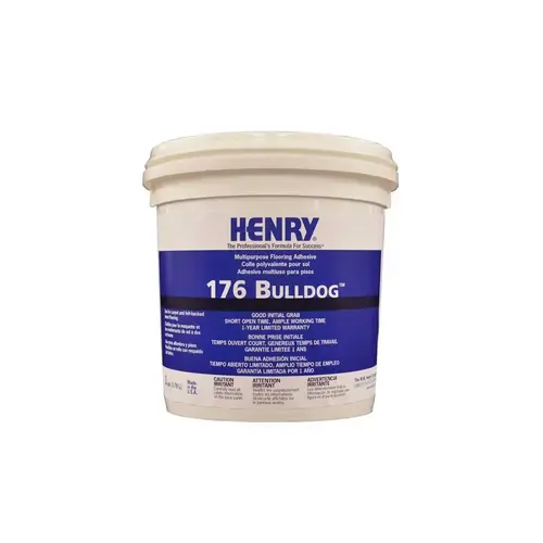 Henry 176 Bulldog Multi-Purpose Carpet And Sheet Vinyl Adhesive, 1 Gallon Beige
