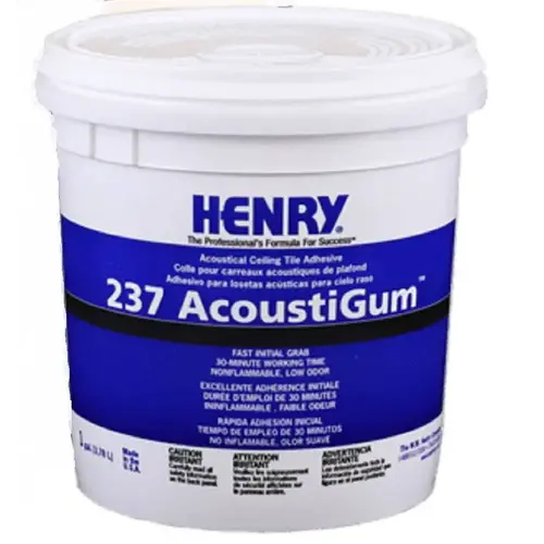 Henry 237 Acoustical Ceiling Tile Adhesive, 1 Gallon