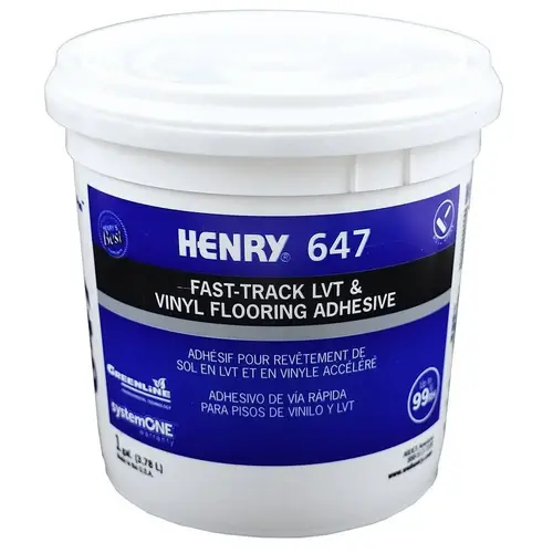 Henry 647 Plumpro Luxury Vinyl Tile And Plank Flooring Adhesive, 1 Gallon Henry 647 Plumpro Luxury Vinyl Tile And Plank Flooring Adhesive, 1 Gallon
